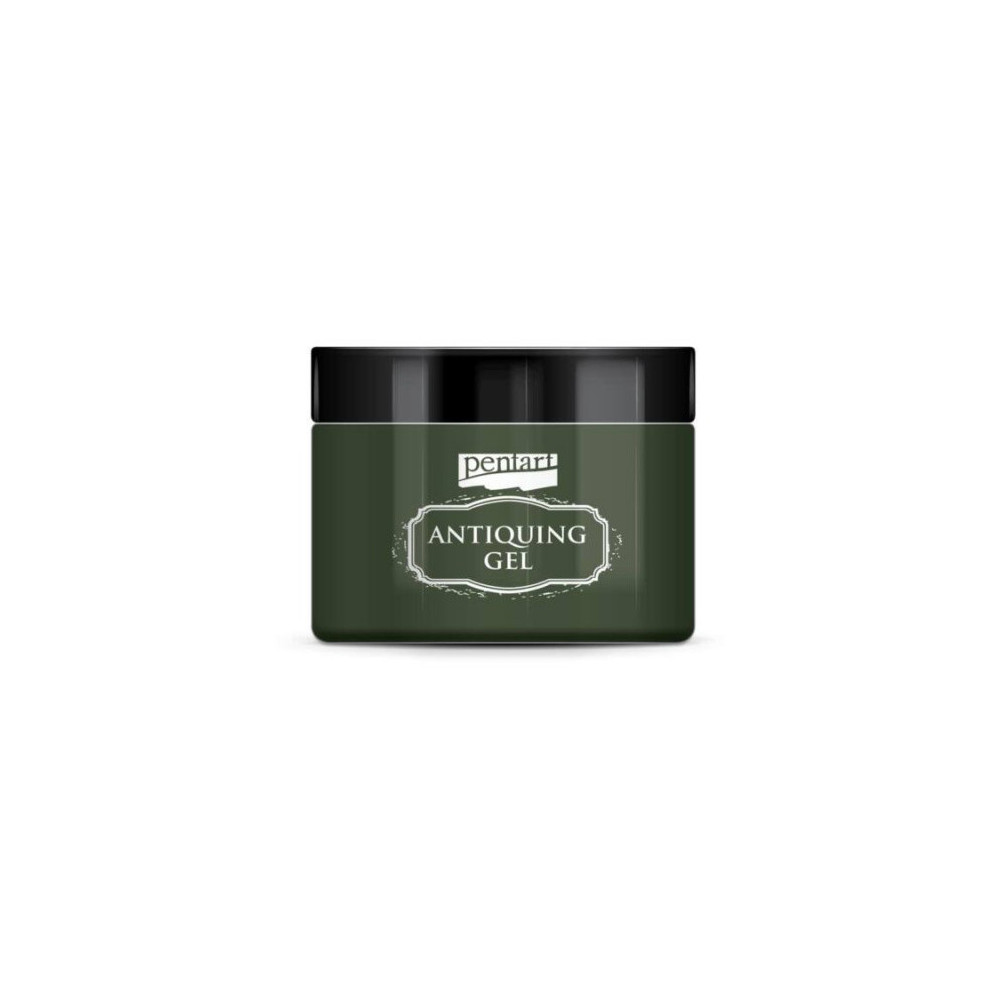 Antiquing gel - Pentart - olive green, 150 ml