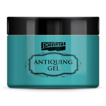 Żel postarzający Antiquing Gel - Pentart - niebieska patyna, 150 ml