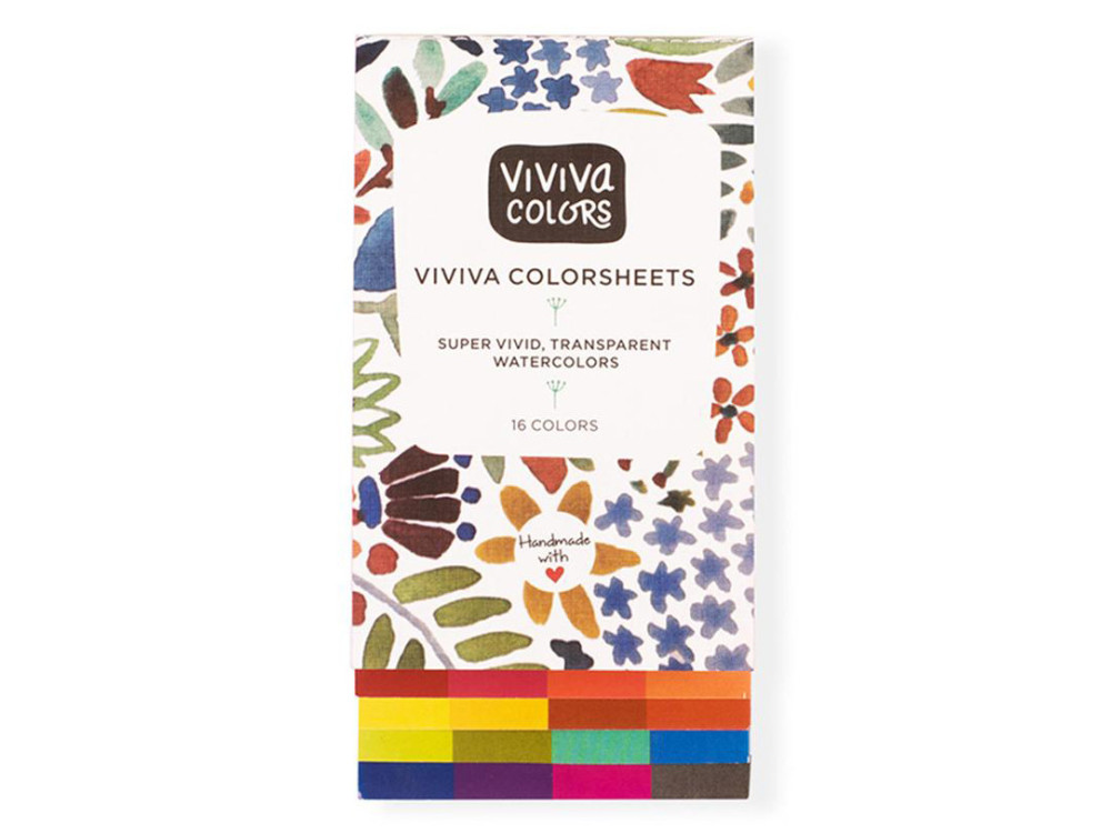 Akwarele w książce - Viviva Colors - Original Single Set, 16 kolorów
