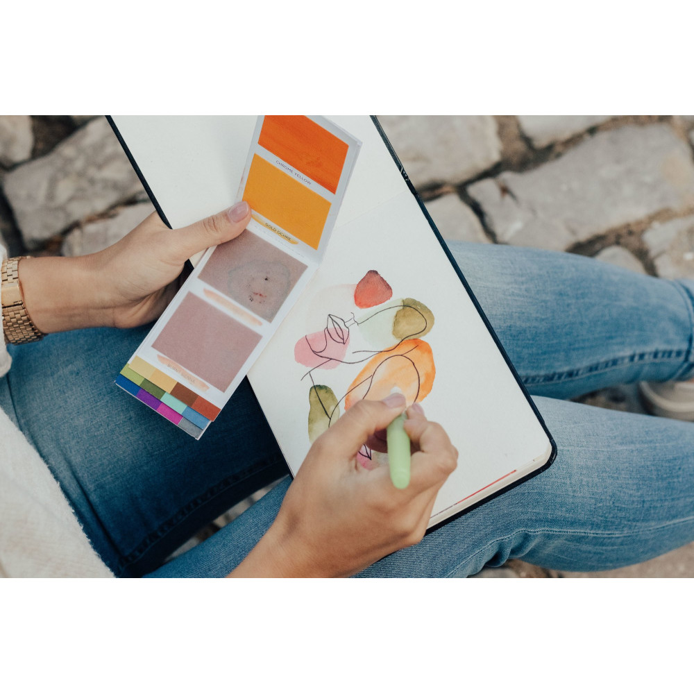 Cotton sketchbook - Viviva Colors - cream, A5, 300 g, 20 sheets