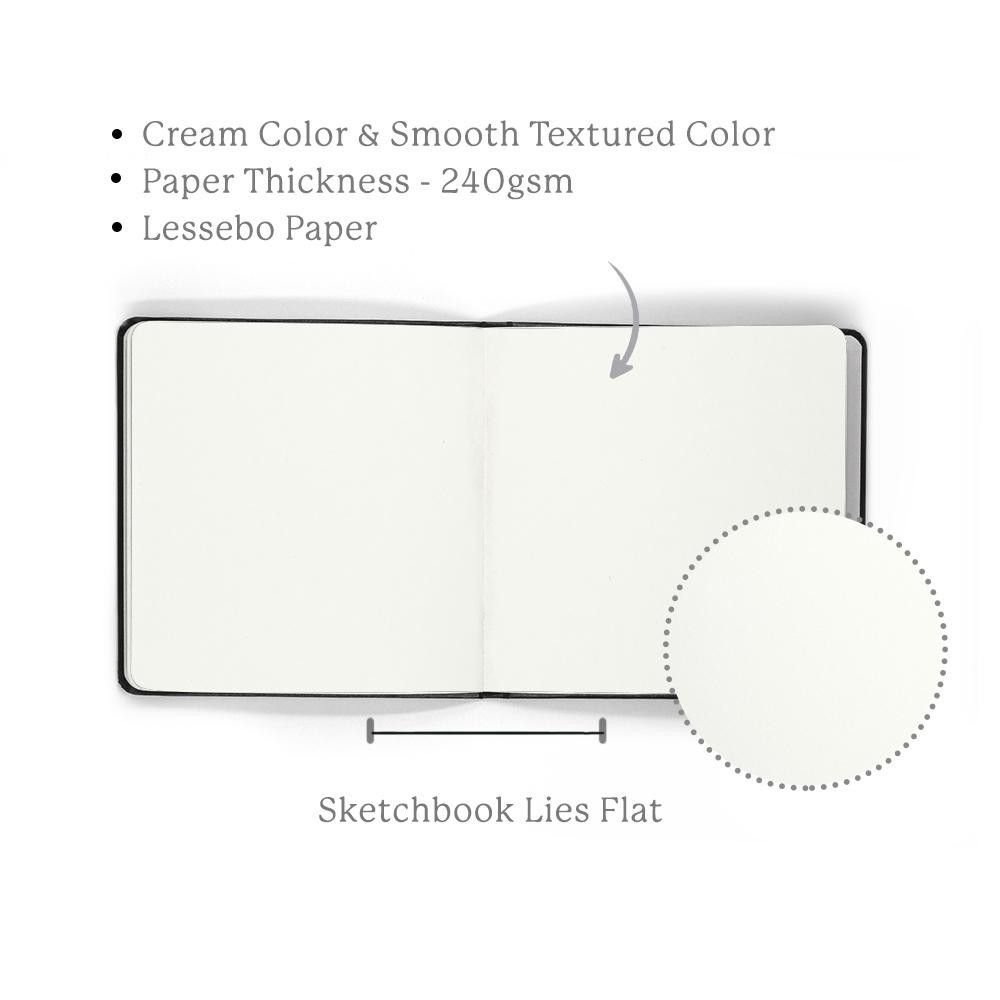 Szkicownik Ivory - Viviva Colors - kremowy, 19 x 19 cm, 240 g, 32 ark.