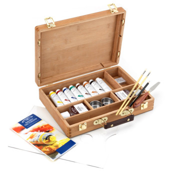 Artists' Oil Colour Bamboo Box - Winsor & Newton