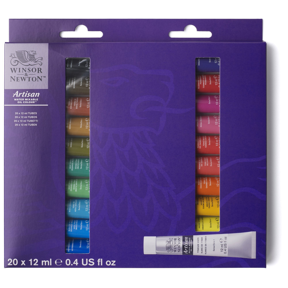 Set of Artisan oil paints in tubes - Winsor & Newton - 20 colors x 12 ml