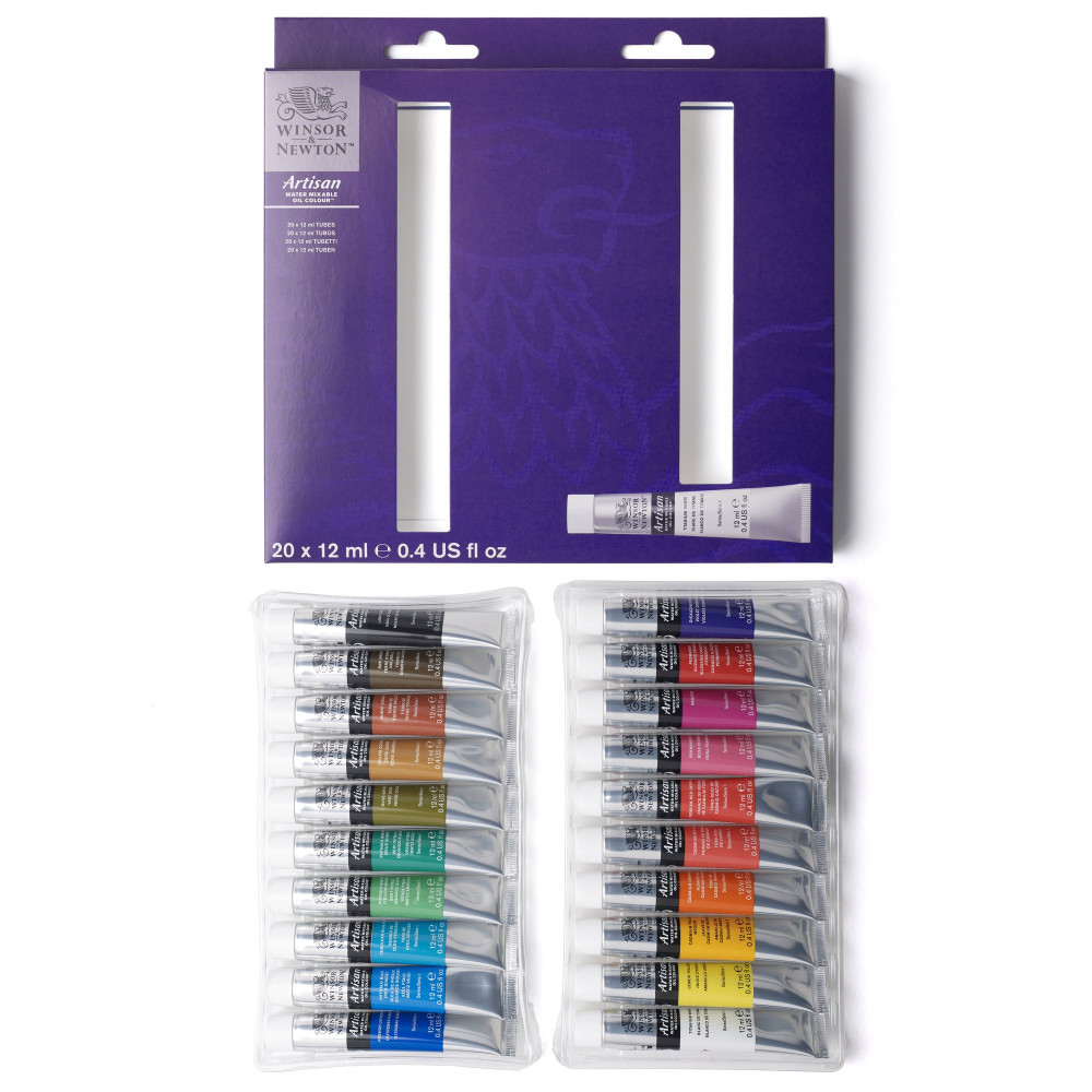 Zestaw farb olejnych w tubkach Artisan - Winsor & Newton - 20 kolorów x 12 ml