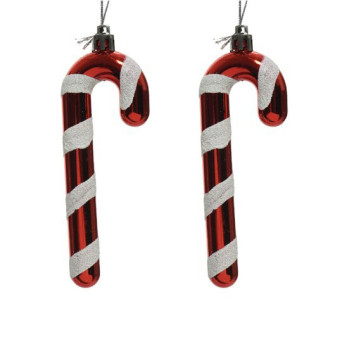 Sugar cane baubles - 1,5 x 4 x 12 cm, 2 pcs