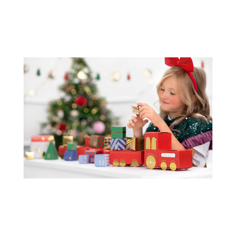 Train advent calendar + letter to Santa Claus - 24 pcs