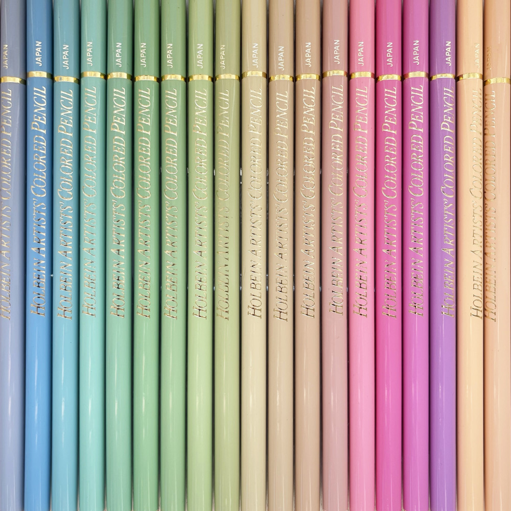 Zestaw kredek Artists' - Holbein - Pastel Tones, 50 kolorów
