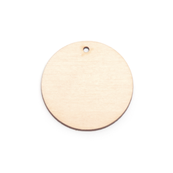 Wooden Circle pendant - Simply Crafting - 6 cm