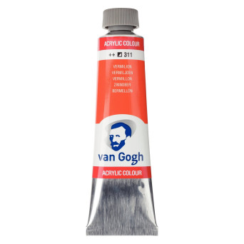 Acrylic Colour paint - Van Gogh - Vermilion, 40 ml