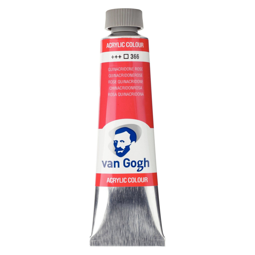 Farba akrylowa - Van Gogh - Quinacridone Rose, 40 ml