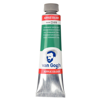 Farba akrylowa - Van Gogh - Permanent Green Deep, 40 ml