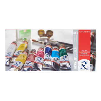 Set of Acrylic Colour paints - Van Gogh - 10 colors x 40 ml