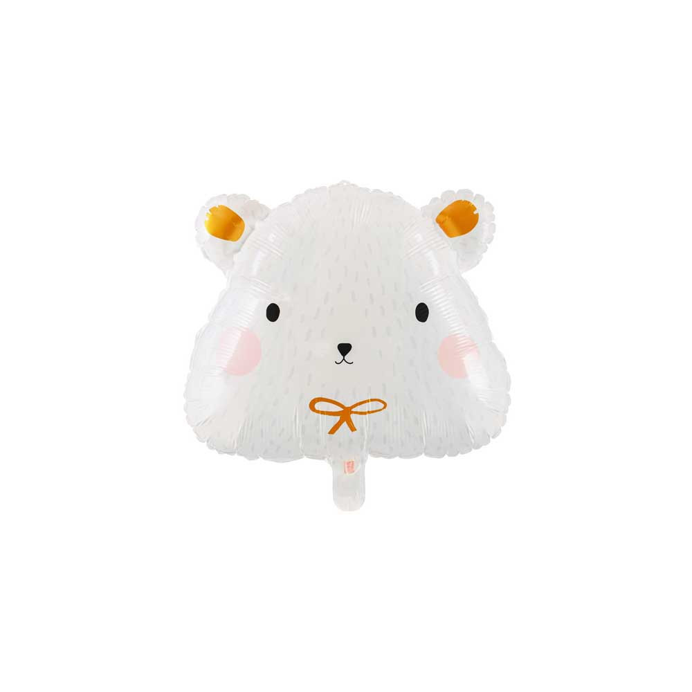 Foil balloon Polar bear - 51 x 45 cm