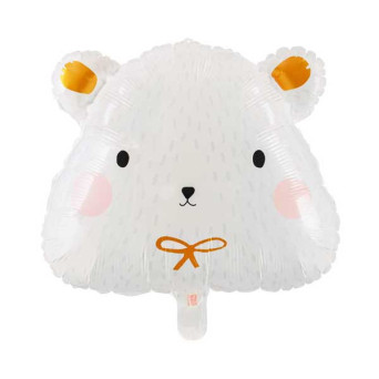 Foil balloon Polar bear - 51 x 45 cm