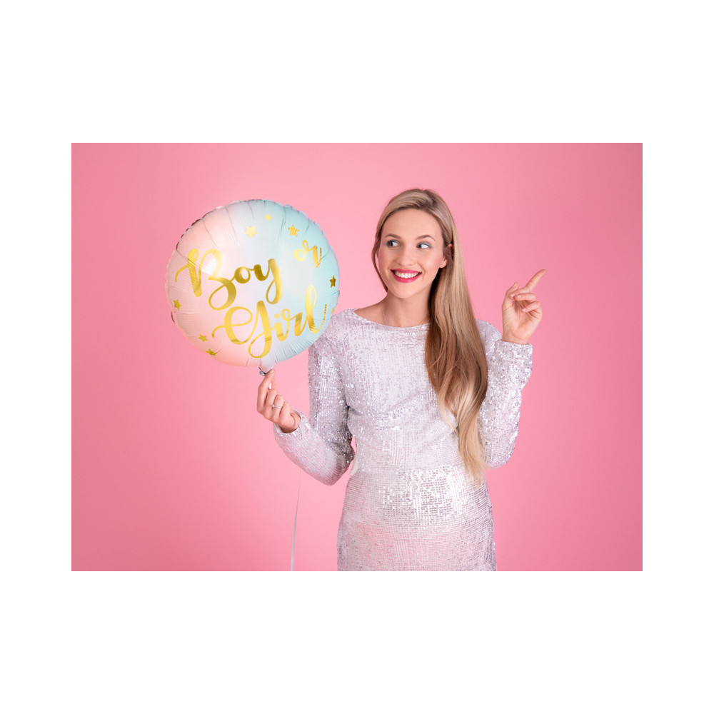 Foil balloon Boy or Girl - 35 cm