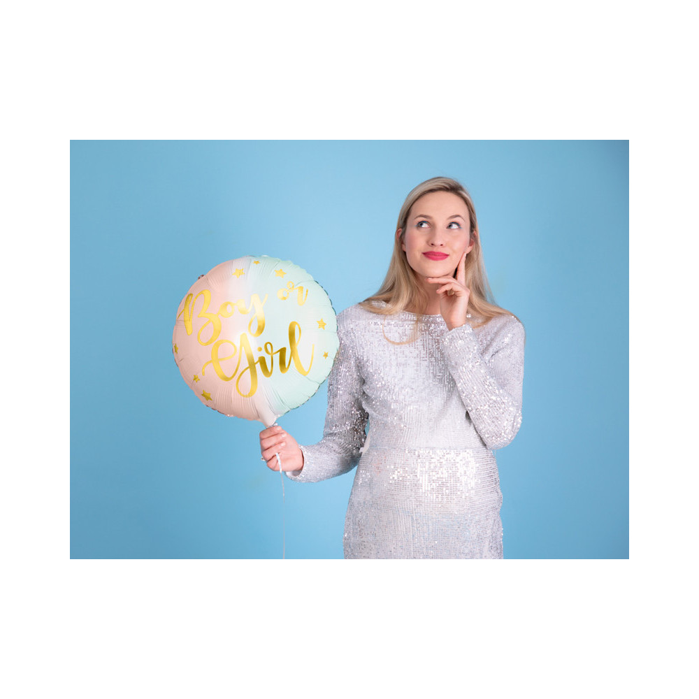 Balon foliowy Boy or Girl - 35 cm