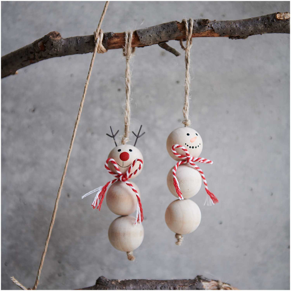 Wooden Christmas pendant Reindeer - Rico Design - 9 cm