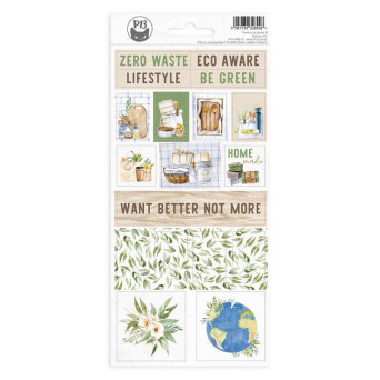 Set of stickers 10,5 x 23 cm - Piątek Trzynastego - There is no Planet B 02