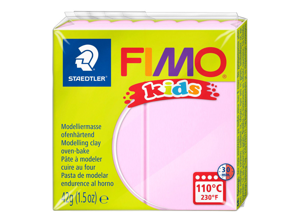Masa termoutwardzalna Fimo Kids - Staedtler - jasnoróżowa, 42 g