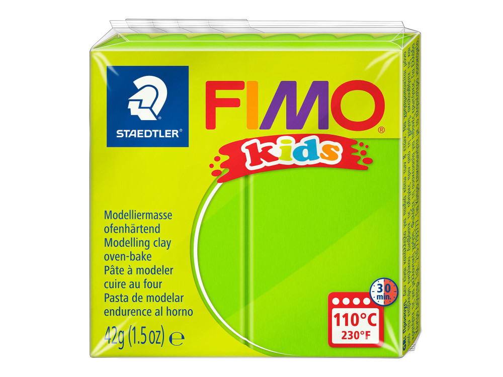 Masa termoutwardzalna Fimo Kids - Staedtler - jasnozielona, 42 g
