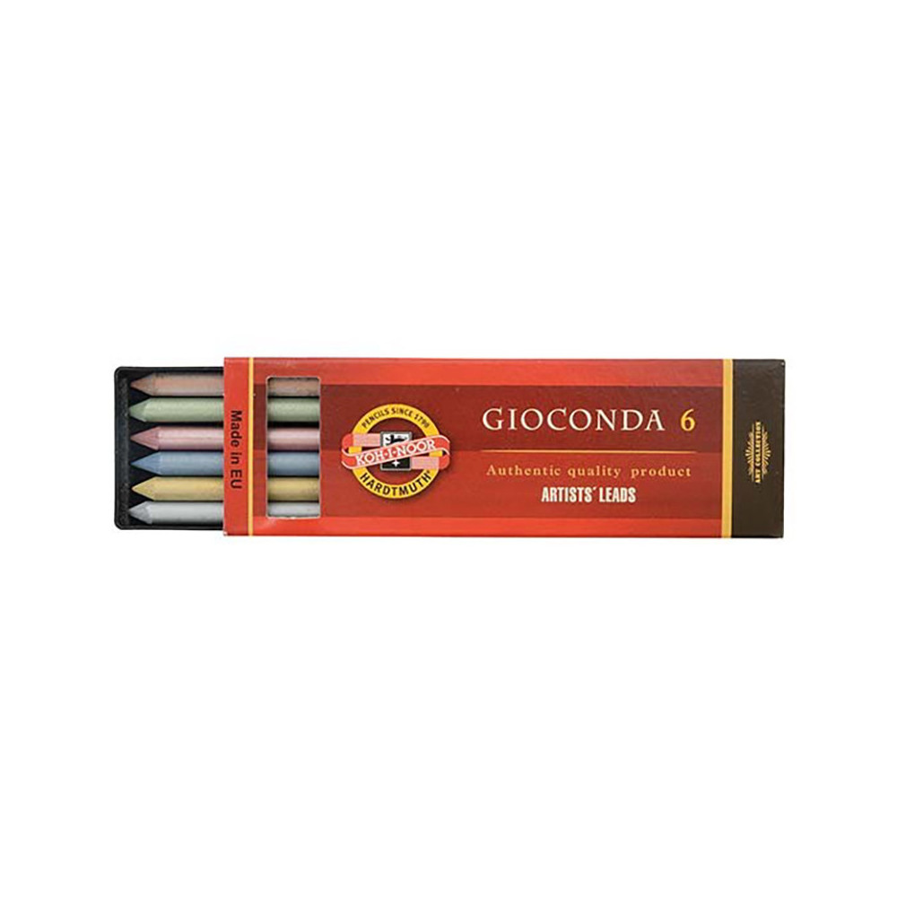 Auto-feed mechanical pencil lead refills Gioconda - Koh-I-Noor - metallic, 5,6 mm, 6 pcs