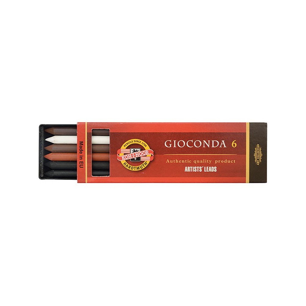 Wkłady Gioconda do ołówków mechanicznych - Koh-I-Noor - 5,6 mm, 6 szt.