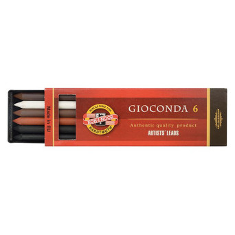 Auto-feed mechanical pencil lead refills Gioconda - Koh-I-Noor - 5,6 mm, 6 pcs