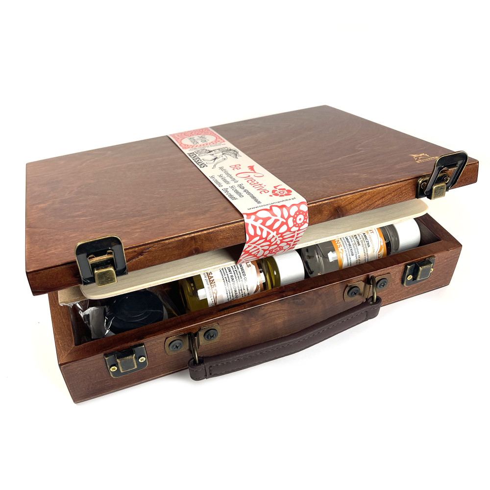 Set of Extra oil paints in wooden case - Renesans - 11 colors x 20 ml