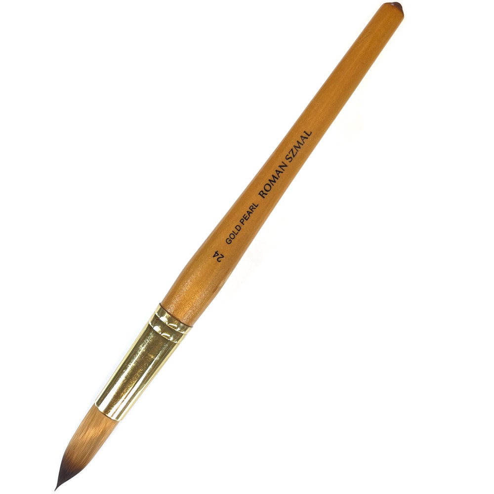 Round, synthetic, Gold Pearl series brush - Roman Szmal - no. 24