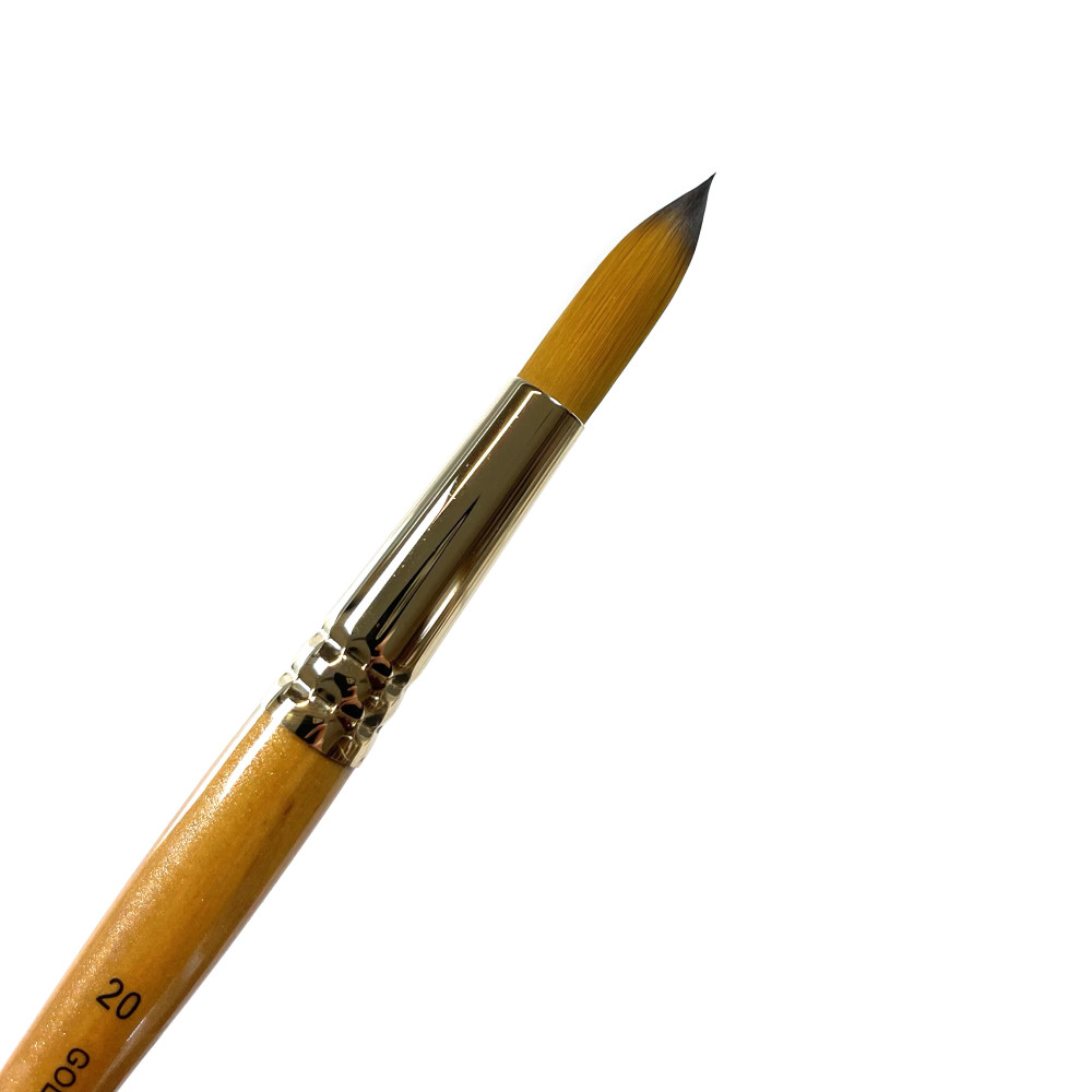 Pędzel okrągły, syntetyczny, Gold Pearl - Roman Szmal - nr 20
