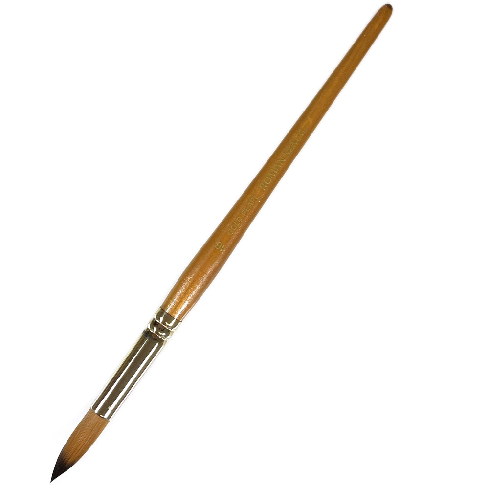 Round, synthetic, Gold Pearl series brush - Roman Szmal - no. 16