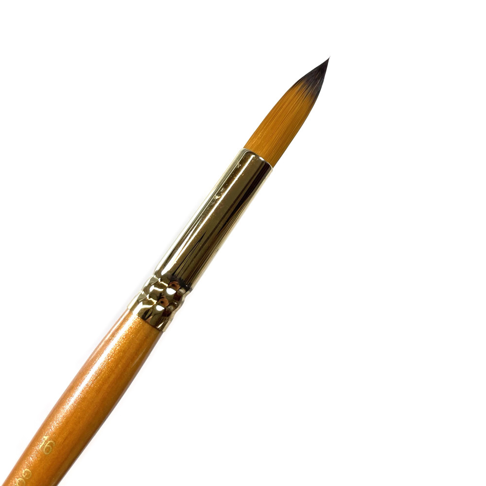 Round, synthetic, Gold Pearl series brush - Roman Szmal - no. 16