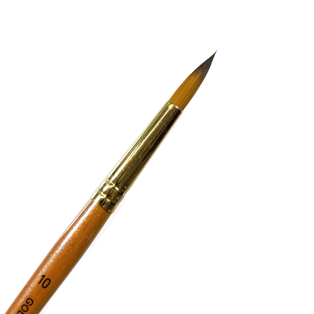 Round, synthetic, Gold Pearl series brush - Roman Szmal - no. 10