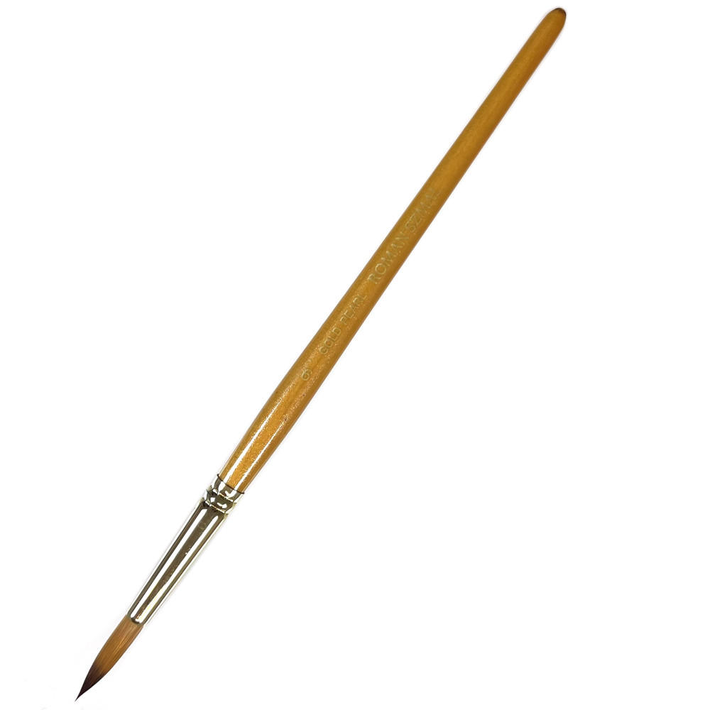 Round, synthetic, Gold Pearl series brush - Roman Szmal - no. 9