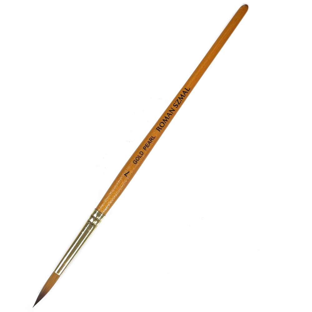 Round, synthetic, Gold Pearl series brush - Roman Szmal - no. 7
