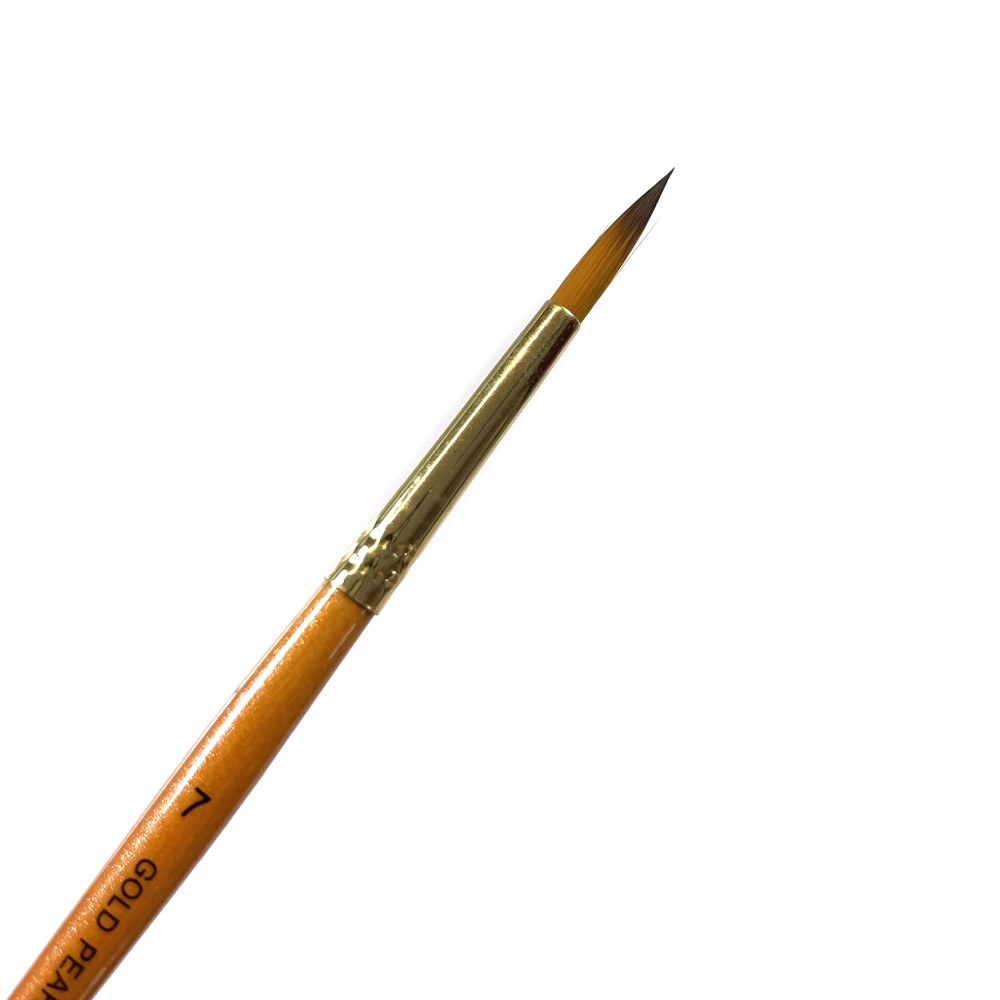 Round, synthetic, Gold Pearl series brush - Roman Szmal - no. 7