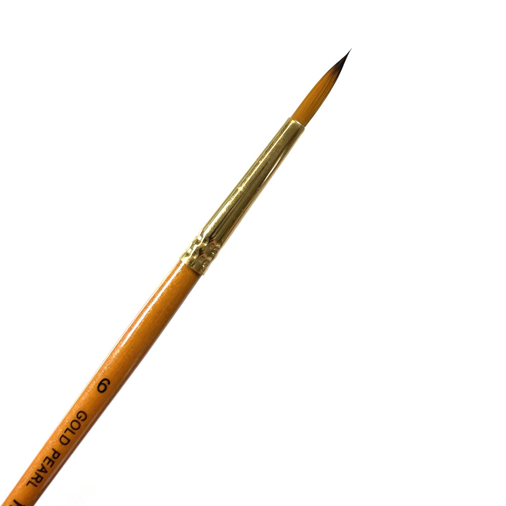 Round, synthetic, Gold Pearl series brush - Roman Szmal - no. 6