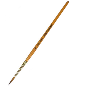 Round, synthetic, Gold Pearl series brush - Roman Szmal - no. 5