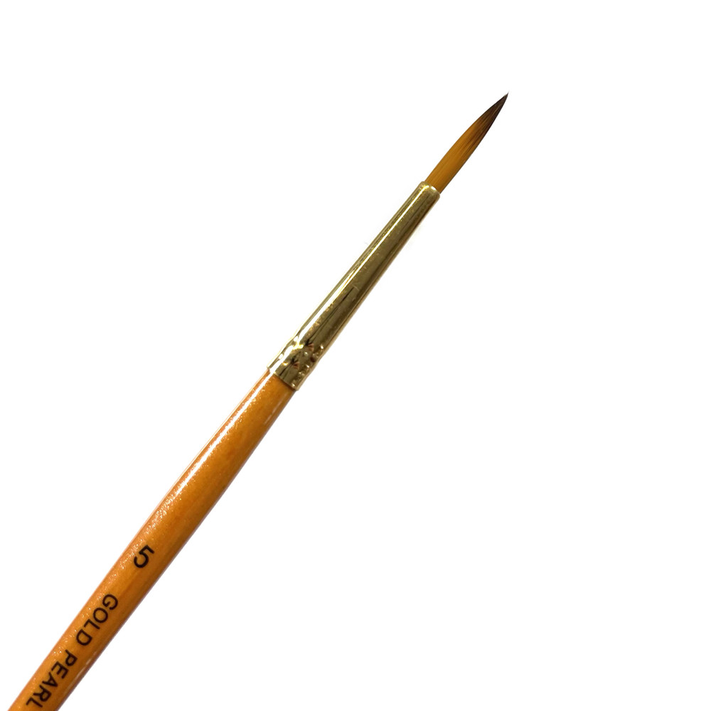 Round, synthetic, Gold Pearl series brush - Roman Szmal - no. 5