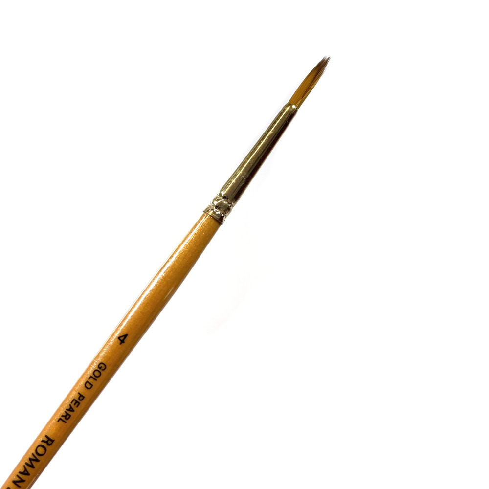 Round, synthetic, Gold Pearl series brush - Roman Szmal - no. 4