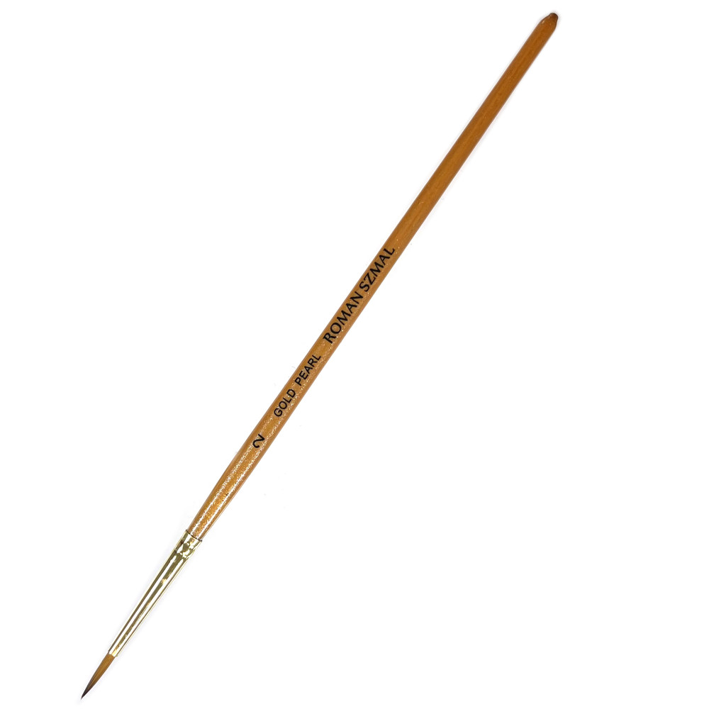 Round, synthetic, Gold Pearl series brush - Roman Szmal - no. 2