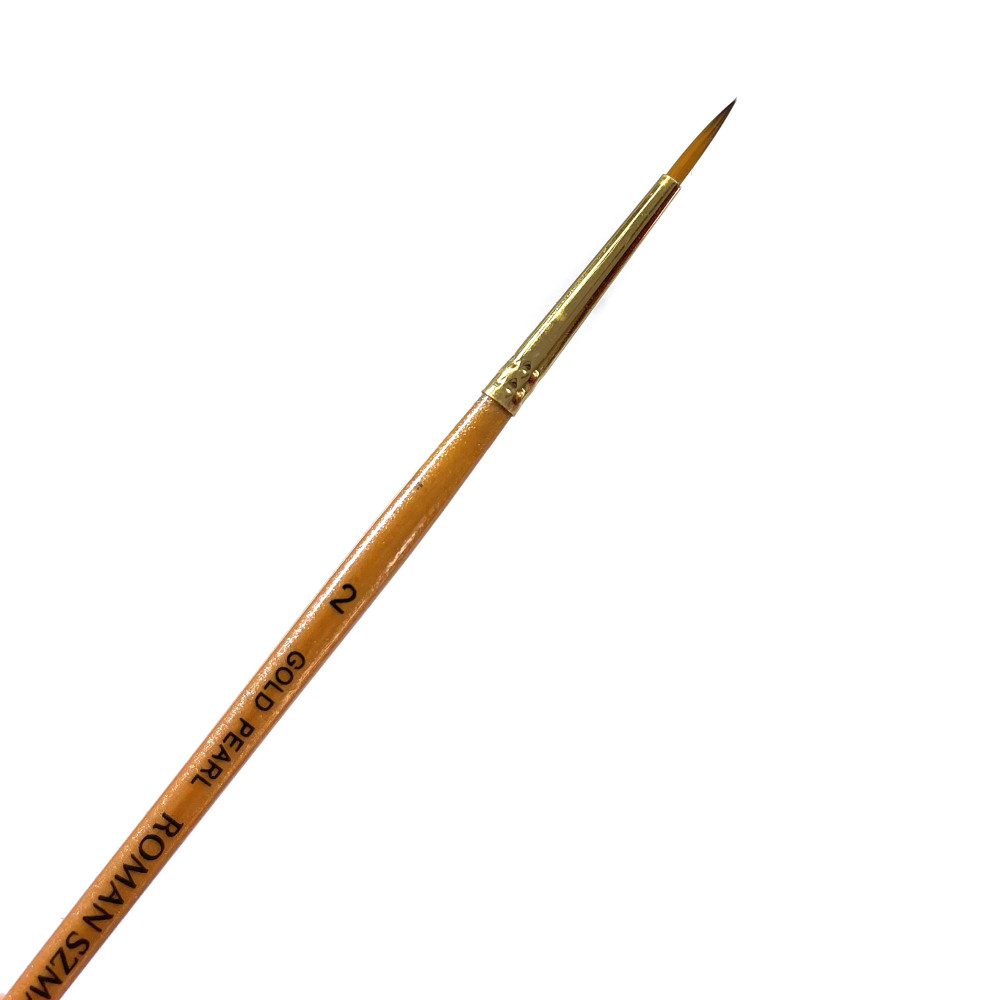 Round, synthetic, Gold Pearl series brush - Roman Szmal - no. 2