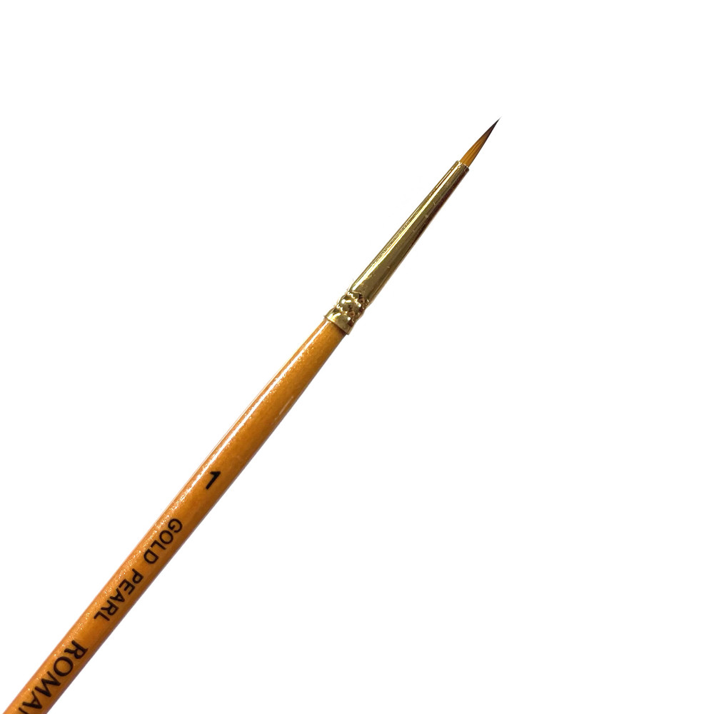 Pędzel okrągły, syntetyczny, Gold Pearl - Roman Szmal - nr 1