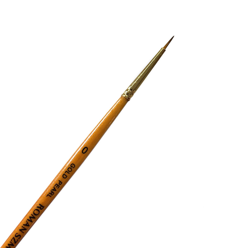 Round, synthetic, Gold Pearl series brush - Roman Szmal - no. 0
