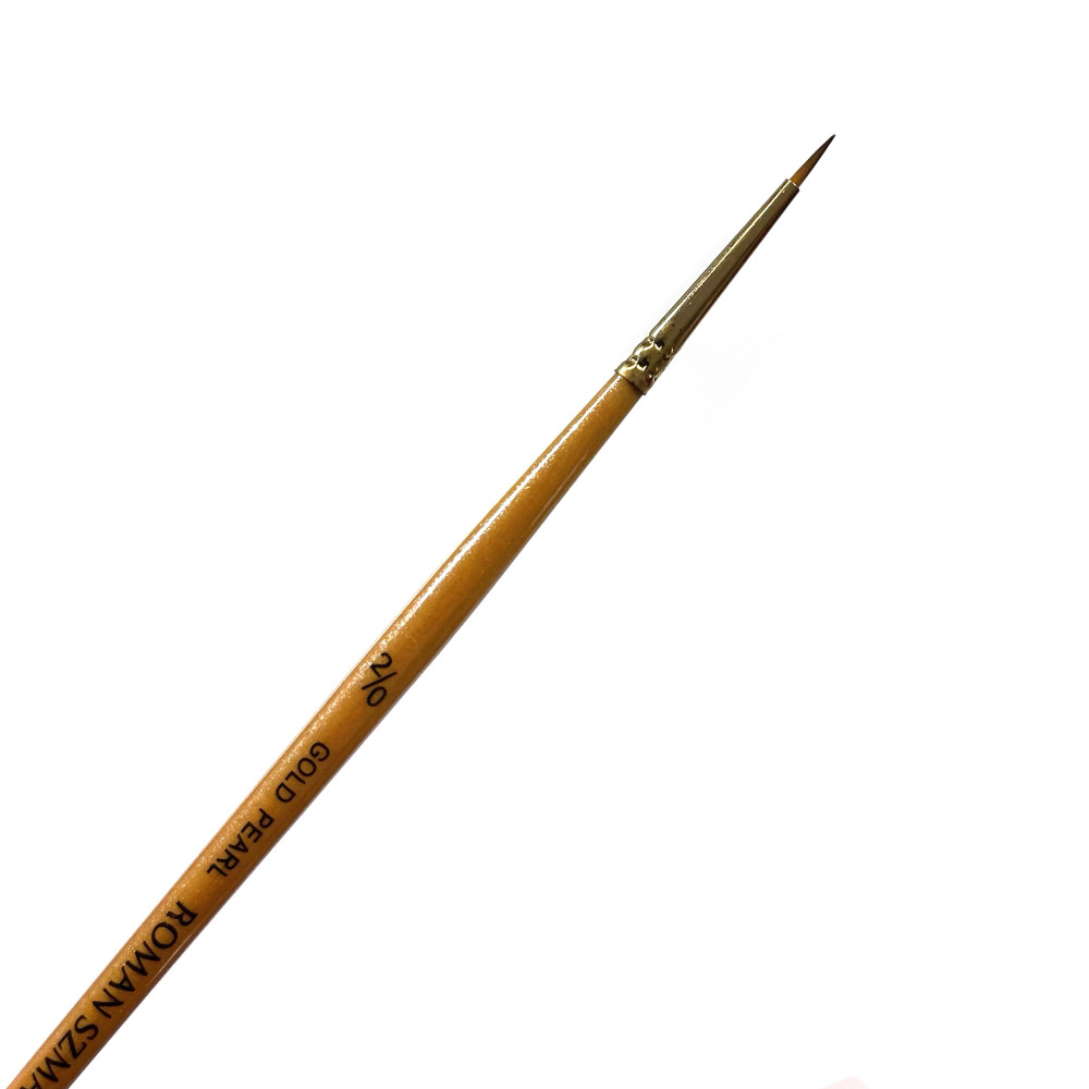 Round, synthetic, Gold Pearl series brush - Roman Szmal - no. 2/0