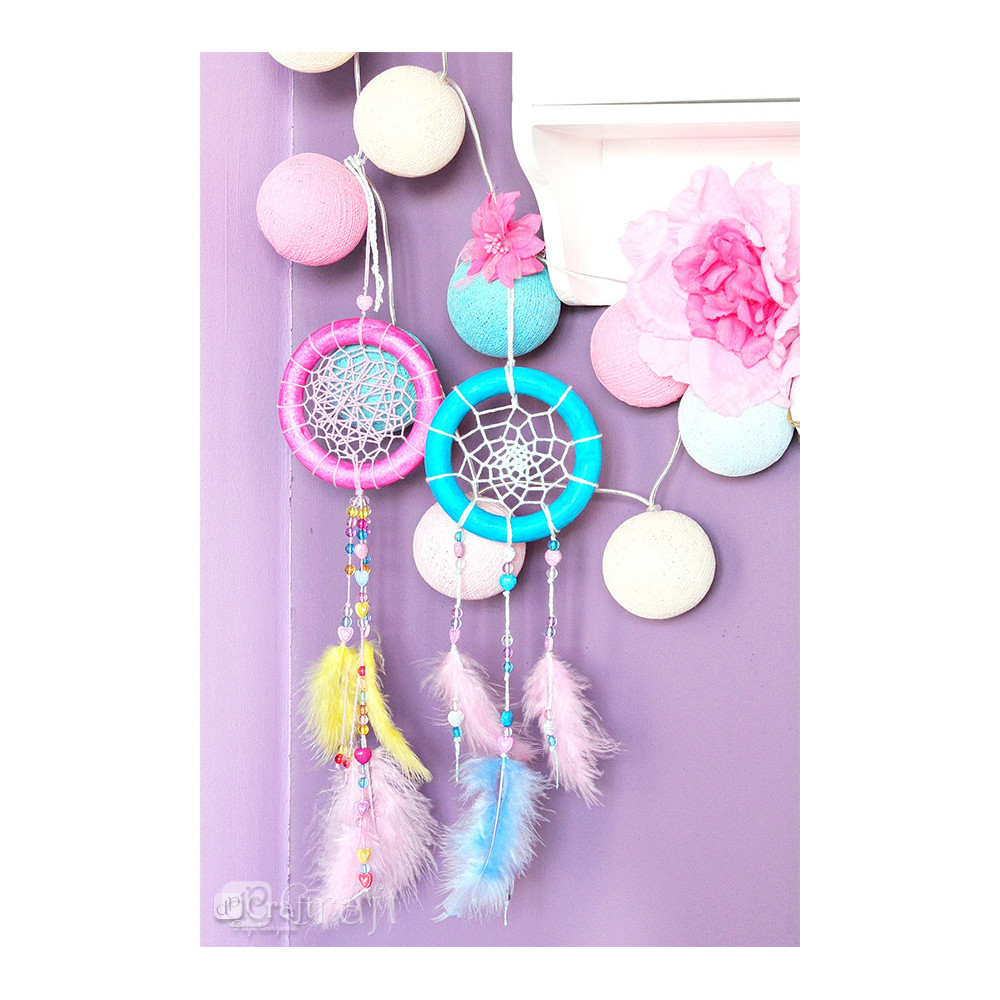 Decorative feathers - DpCraft - yellow, 10 g