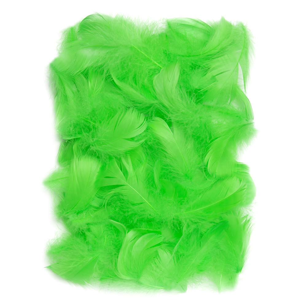 Piórka dekoracyjne - DpCraft - zielone, 10 g