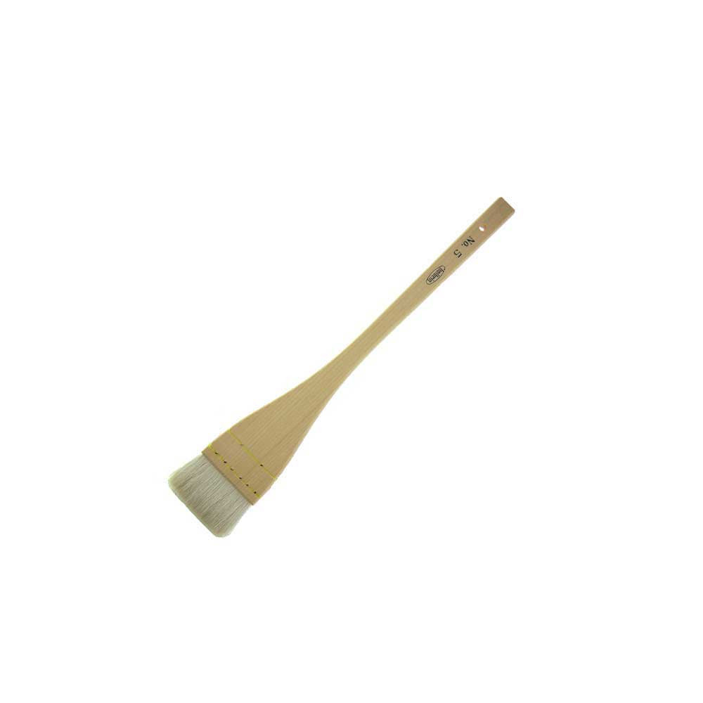 Flat, natural bristles, Hirahake brush - Holbein - no. 5