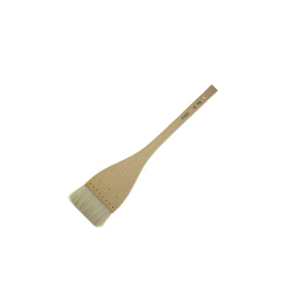 Flat, natural bristles, Hirahake brush - Holbein - no. 6