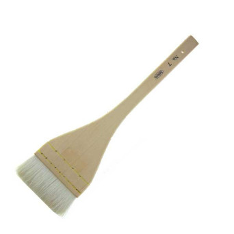 Flat, natural bristles, Hirahake brush - Holbein - no. 7